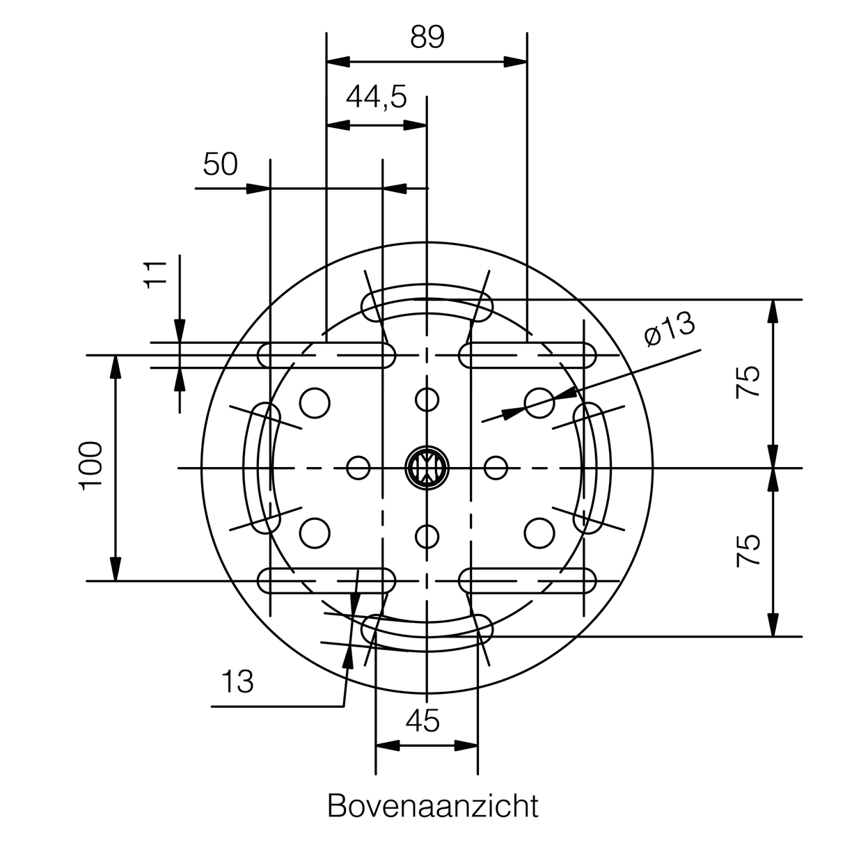 6 stuks Schroeffunderingen voor outdoor informatiezuilen + T - indraaisleutel - Digitale Infozuil