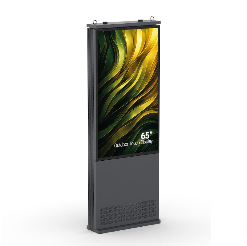 65″ slanke outdoor touch kiosk met hoge helderheid - Digitale Infozuil