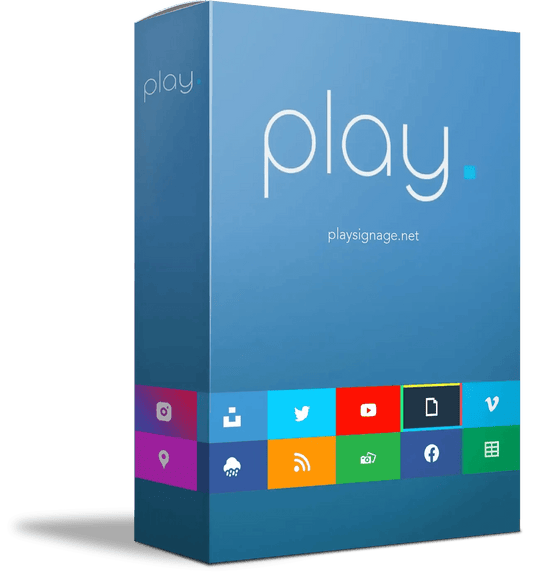 Play Signage Abonnement - 1 Maand Gratis - Digitale Infozuil