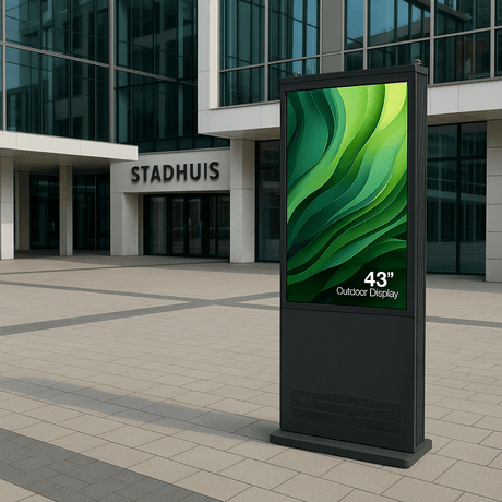 Opzienbarende nieuwe lijn outdoor schermen bij Ermeco - Digitale Infozuil