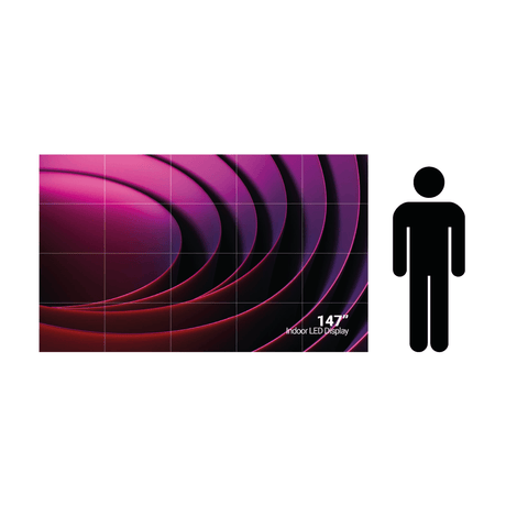 147″ Indoor All - in - one LED videowall met FI25 - paneel - LW147 - Digitale Infozuil