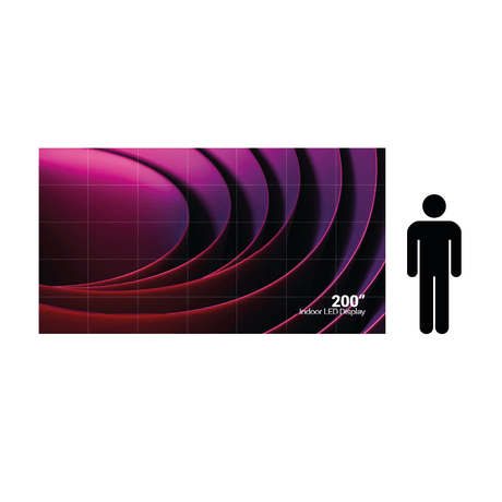 200″ Indoor All - in - one LED videowall met FI25 - paneel - LW200 - Digitale Infozuil