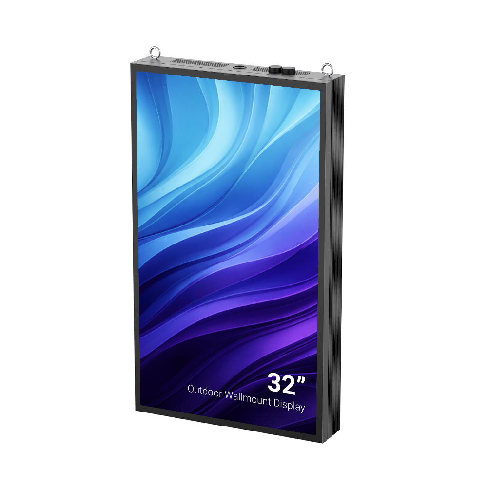 32″ Slank outdoor infodisplay met hoge helderheid - Digitale Infozuil