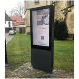 43″ slanke outdoor touch kiosk met hoge helderheid - Digitale Infozuil