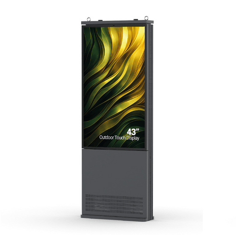 43″ slanke outdoor touch kiosk met hoge helderheid - Digitale Infozuil