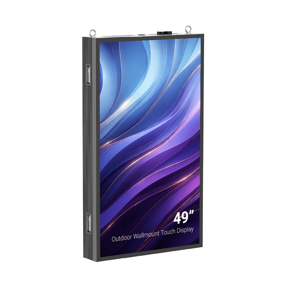49″ Slank outdoor touchdisplay met hoge helderheid - Digitale Infozuil