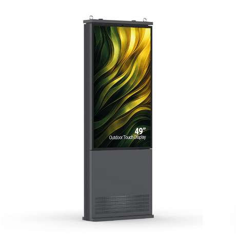 49″ slanke outdoor touch kiosk met hoge helderheid - Digitale Infozuil