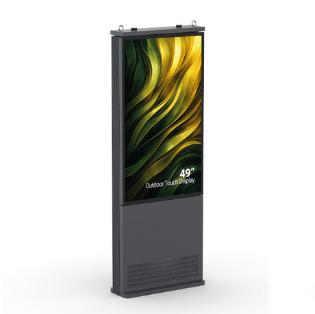 49″ slanke outdoor touch kiosk met hoge helderheid - Digitale Infozuil