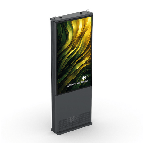 49″ slanke outdoor touch kiosk met hoge helderheid - Digitale Infozuil