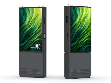 55″ Dubbelzijdige outdoor infokiosk met hoge helderheid - Digitale Infozuil