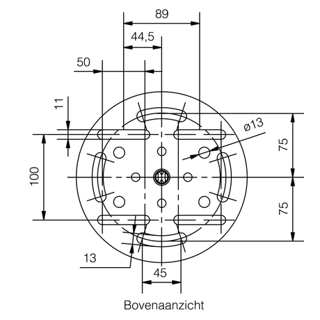 6 stuks Schroeffunderingen voor outdoor informatiezuilen + T - indraaisleutel - Digitale Infozuil