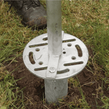 6 stuks Schroeffunderingen voor outdoor informatiezuilen + T - indraaisleutel - Digitale Infozuil