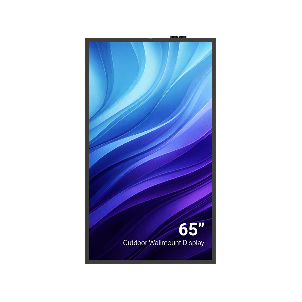 65″ Slank outdoor infodisplay met hoge helderheid - Digitale Infozuil