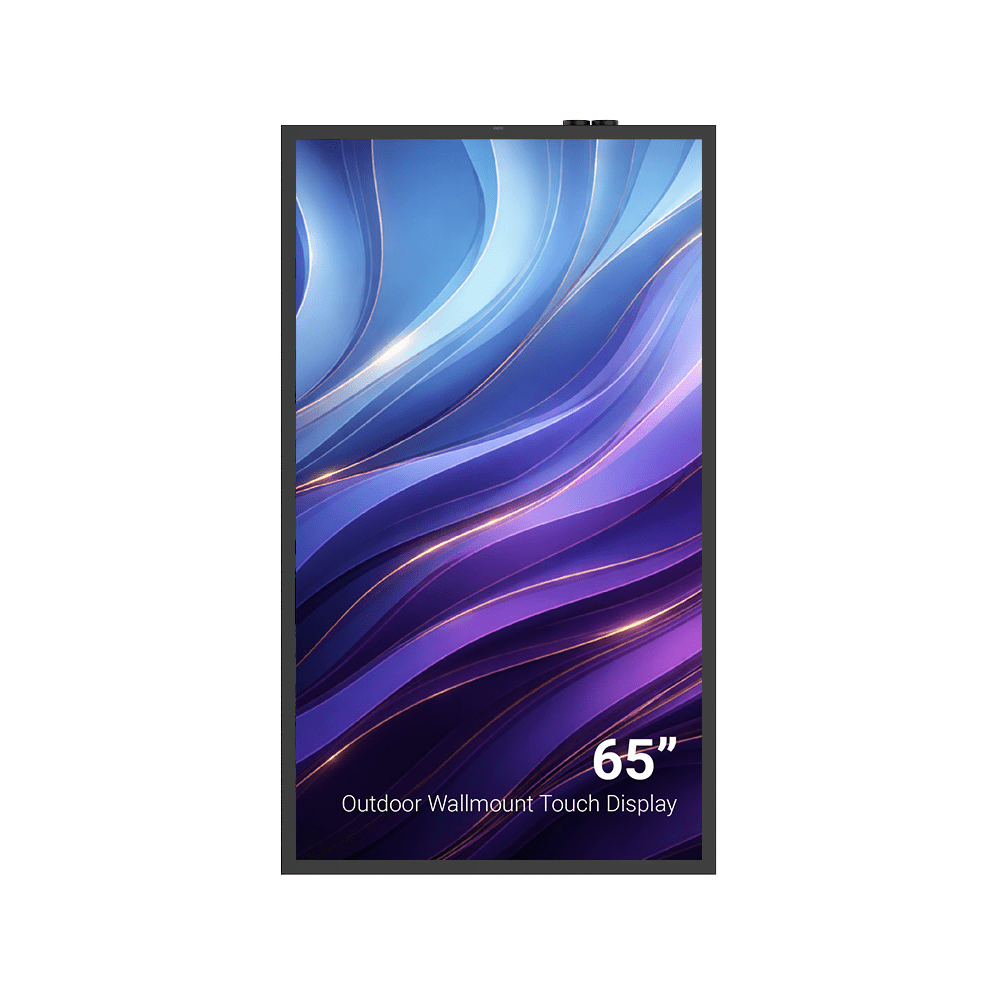 65″ Slank outdoor touchdisplay met hoge helderheid - Digitale Infozuil
