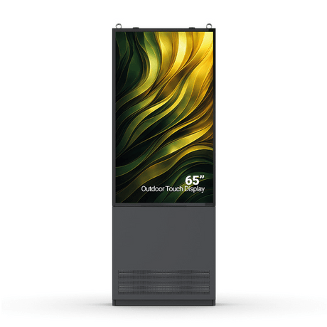 65″ slanke outdoor touch kiosk met hoge helderheid - Digitale Infozuil