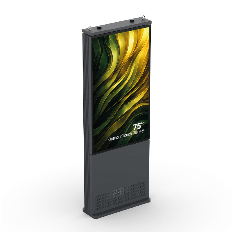 75″ slanke outdoor touch kiosk met hoge helderheid - Digitale Infozuil