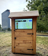 32″ Slank outdoor touchdisplay met hoge helderheid
