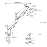 Ermeco M5B Monitorarm voor Schermen tot 32 inch - Digitale Infozuil