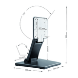 Ermeco VBS100 Bureau Standaard voor Monitoren en Tablets - Digitale Infozuil