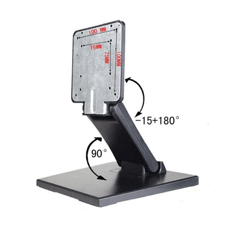 Ermeco VBS100 Bureau Standaard voor Monitoren en Tablets - Digitale Infozuil