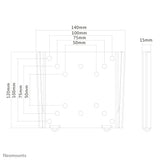 Neomounts FPMA - W25 Vaste Monitor Wandbeugel tot 30 inch - Digitale Infozuil