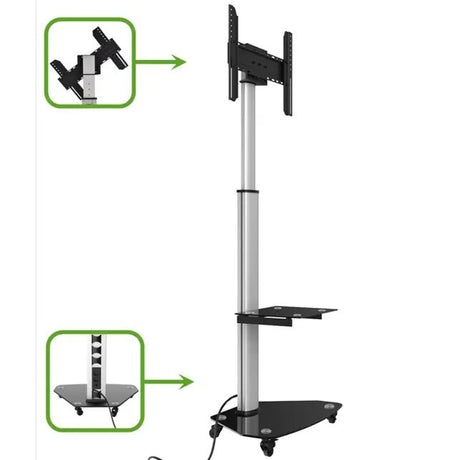 Verrijdbare vloerstandaard P300 voor schermen 32 - 75 inch - Digitale Infozuil