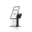 ZB215F 21,5″ self-service bestelzuil met vloerstandaard printer en barcodescanner - Digitale Infozuil